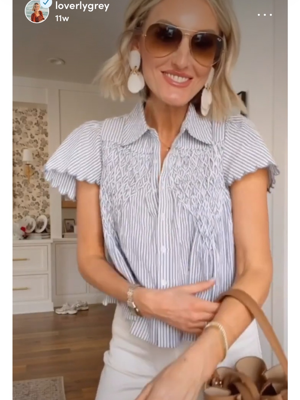 Mauve Scalloped Swing Top - Picture 6 of 9